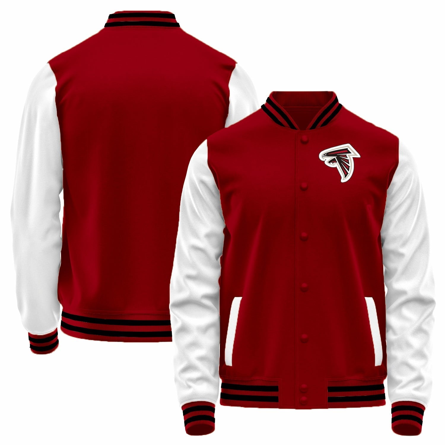 Custom White ATL Football Shirt Top