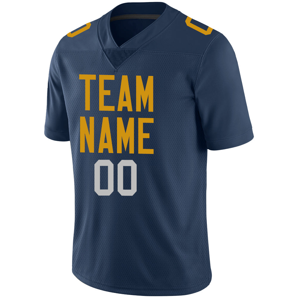 Custom Navy GB Football Shirt Top
