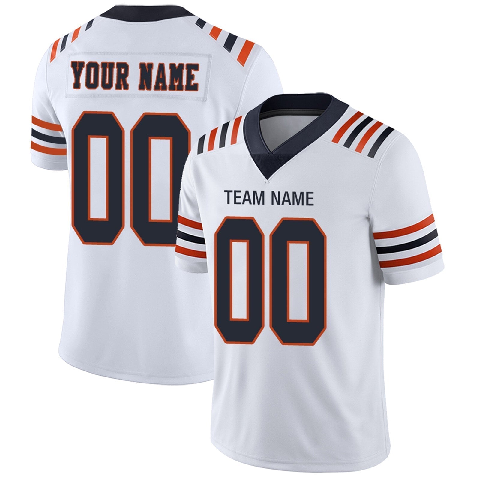 Custom Navy CHI Football Shirt Top