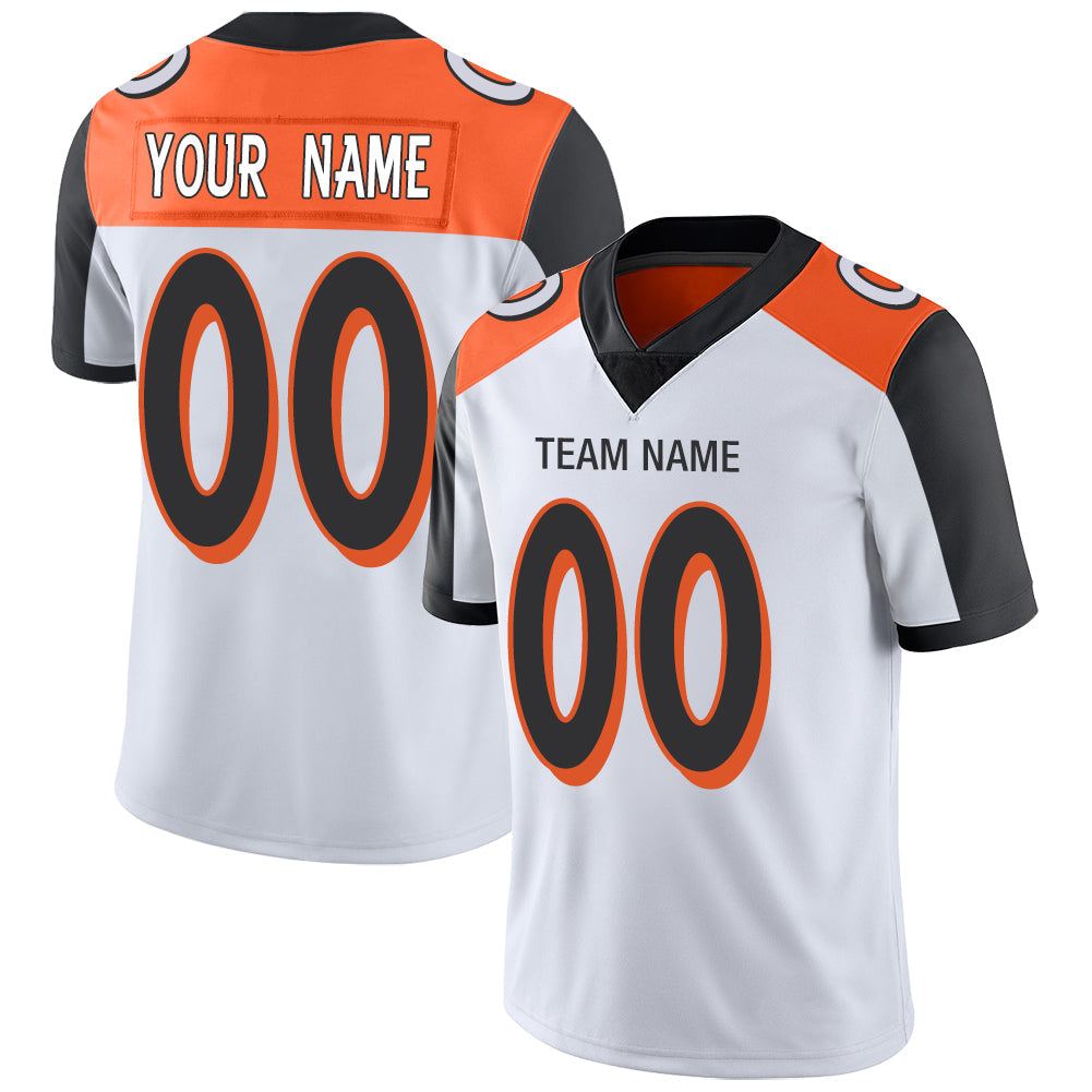 Custom White Football Shirt Top