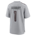 Custom #1 Gray Football Shirt Top