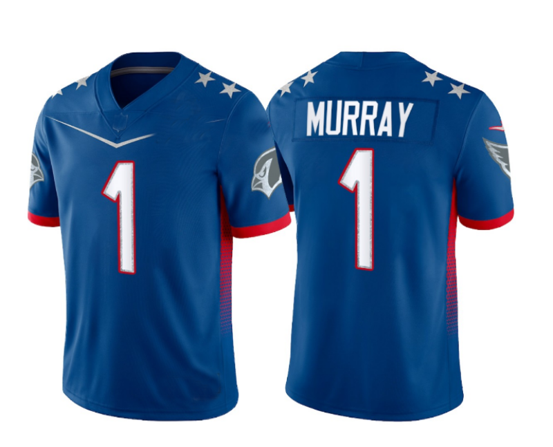 Custom #1 Blue 2022 Football Shirt Top