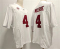 Custom #4 White 2023 College Shirt Top