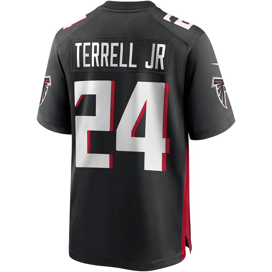 Custom #24 Black ATL Football Shirt Top