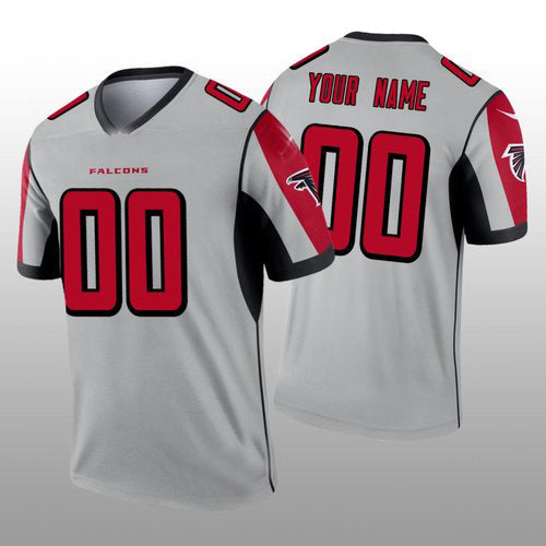 Custom Silver ATL Football Shirt Top