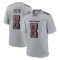 Custom #8 Gray ATL Football Shirt Top