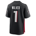Custom #1 Black 2025 ATL Football Shirt Top