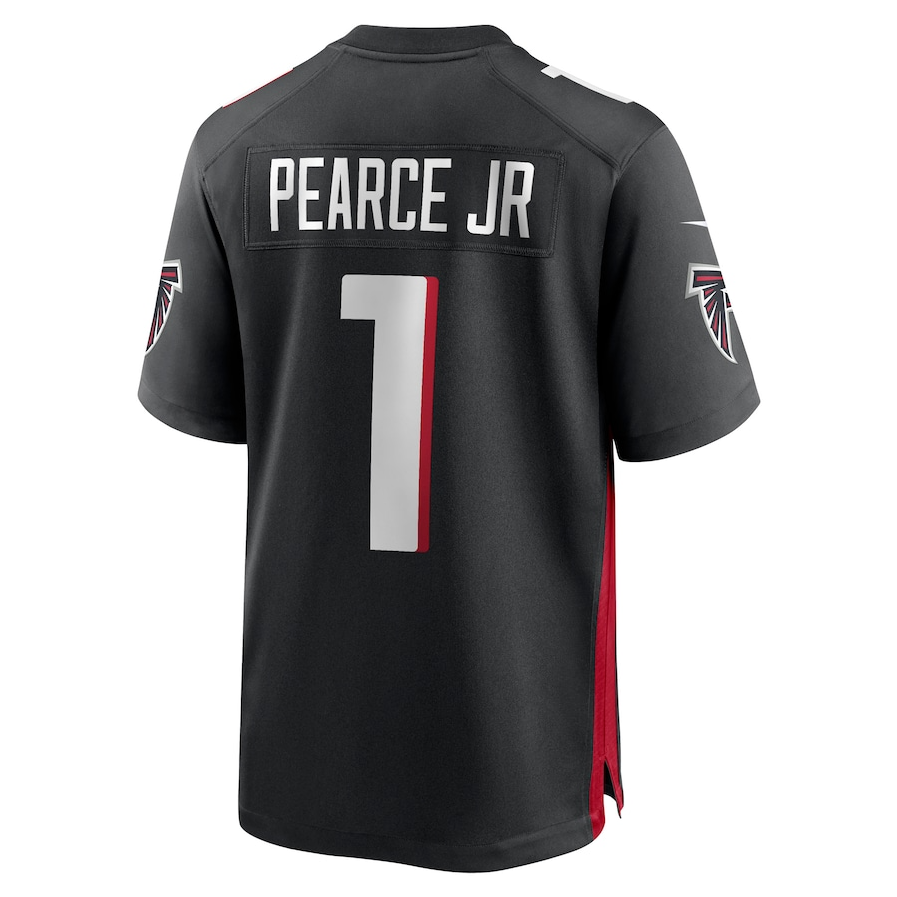 Custom #1 Black 2025 ATL Football Shirt Top