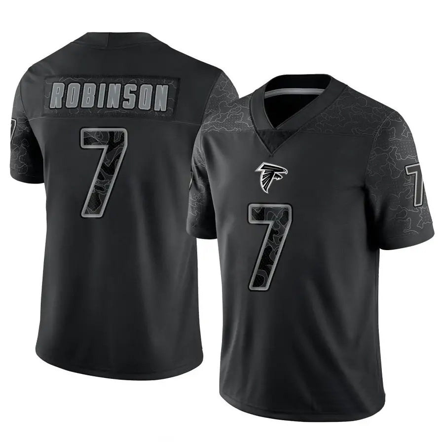 Custom #7 Black ATL Football Shirt Top