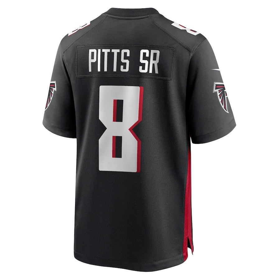 Custom #8 Black ATL Football Shirt Top