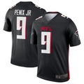 Custom #9 Black ATL Football Shirt Top
