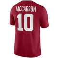 Custom #10 Crimson College Shirt Top
