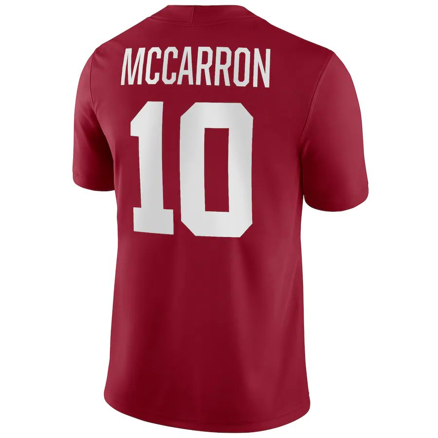 Custom #10 Crimson College Shirt Top