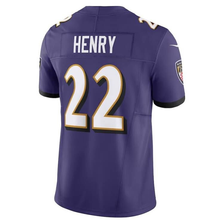Custom #22 Purple BAL Football Shirt Top