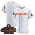 Custom White 2023 HOU Baseball Shirt Top