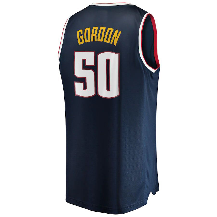 Custom #50 Navy 2020 DEN Basketball Shirt Top