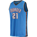 Custom #21 Blue 2021 OKC Basketball Shirt Top