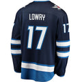 Custom #17 Navy Hockey Shirt Top
