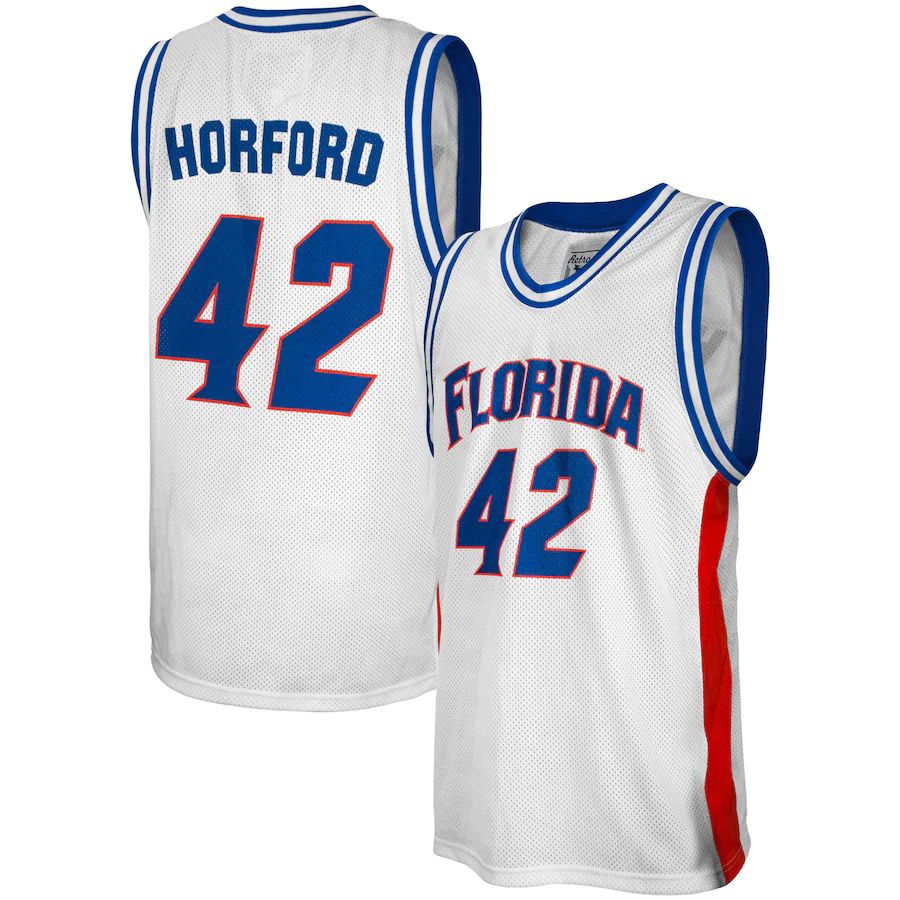 Custom #42 White Retro Basketball Shirt Top