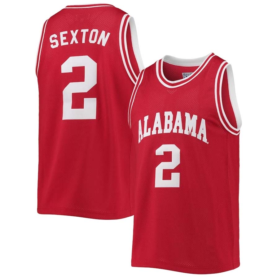 Custom #2 Crimson Retro Basketball Shirt Top