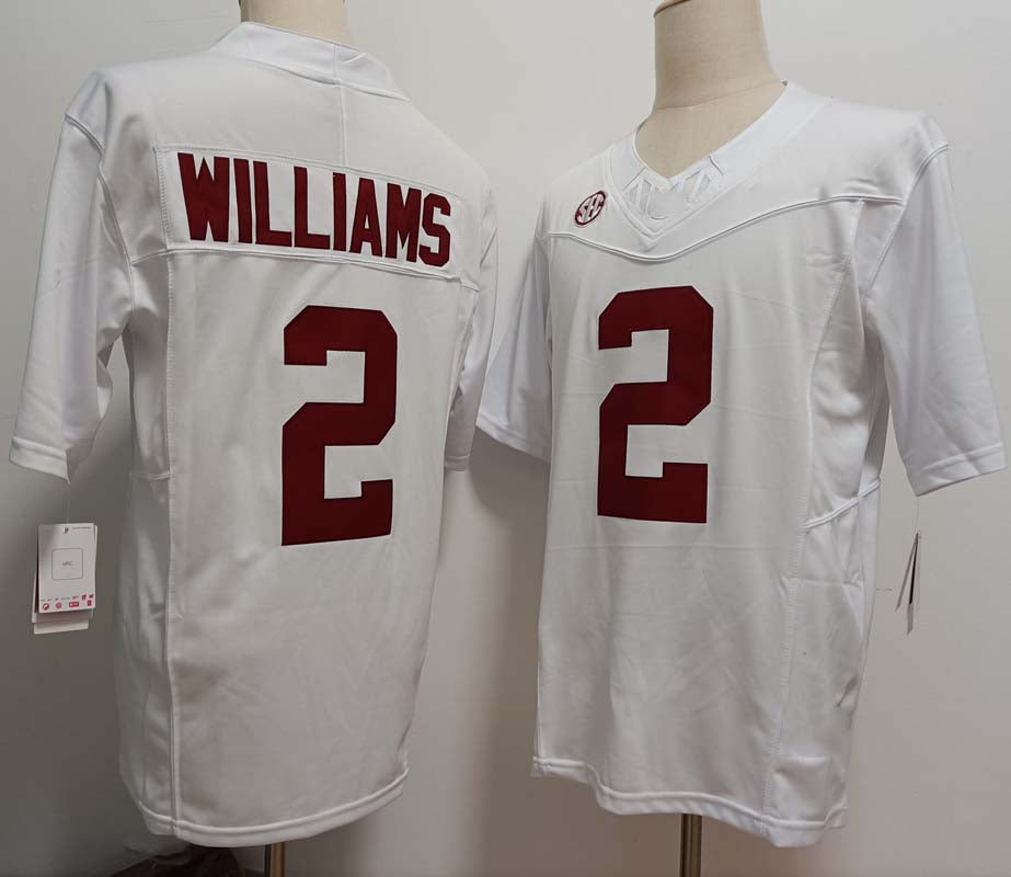 Custom #2 White Football Shirt Top