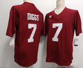 Custom #7 Red College Shirt Top