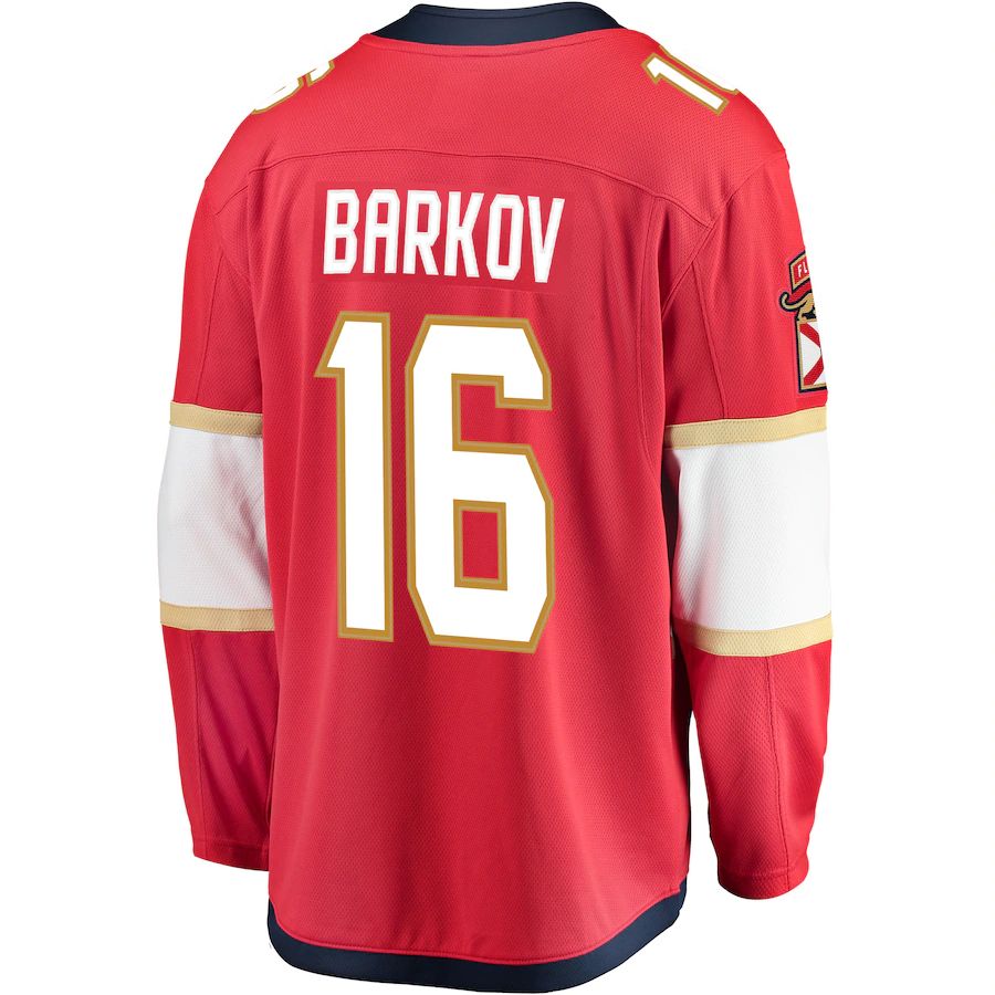 Custom #16 Red FLA Hockey Shirt Top