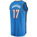 Custom #17 Blue 2021 OKC Basketball Shirt Top