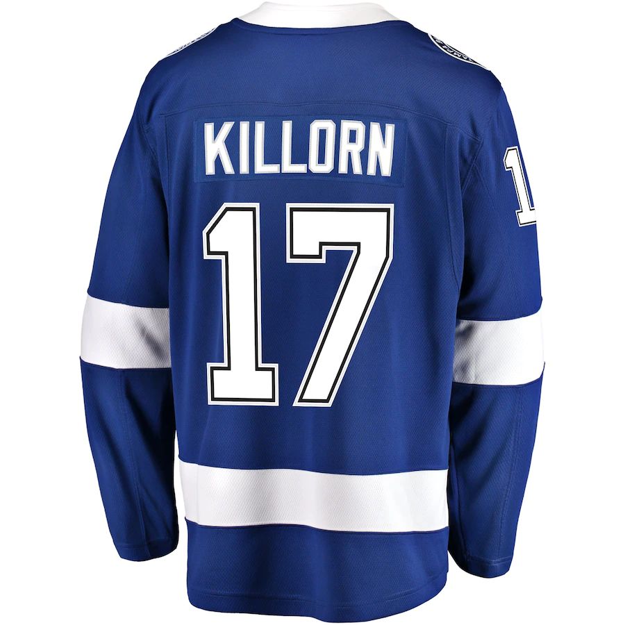 Custom #17 Blue TBL Hockey Shirt Top
