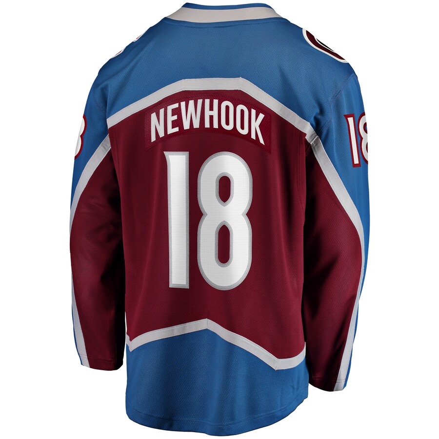 Custom #18 Burgundy COL Hockey Shirt Top