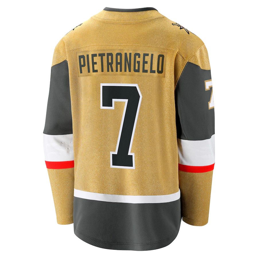 Custom #7 Gold VGK Hockey Shirt Top
