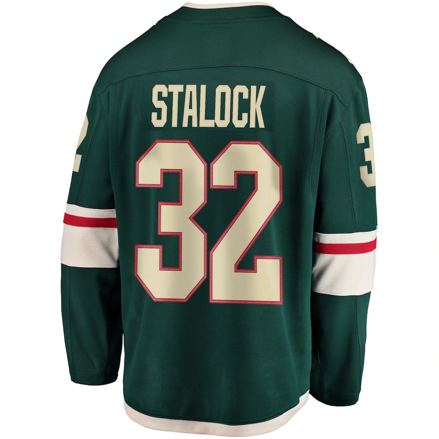 Custom #32 Green MIN Hockey Shirt Top