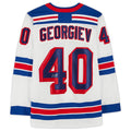 Custom #40 White Hockey Shirt Top