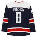 Custom #8 Navy WSH Hockey Shirt Top