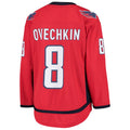 Custom #8 Red WSH Hockey Shirt Top