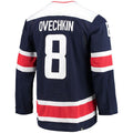 Custom #8 Navy WSH Hockey Shirt Top