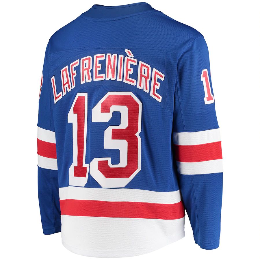 Custom #13 Blue Hockey Shirt Top