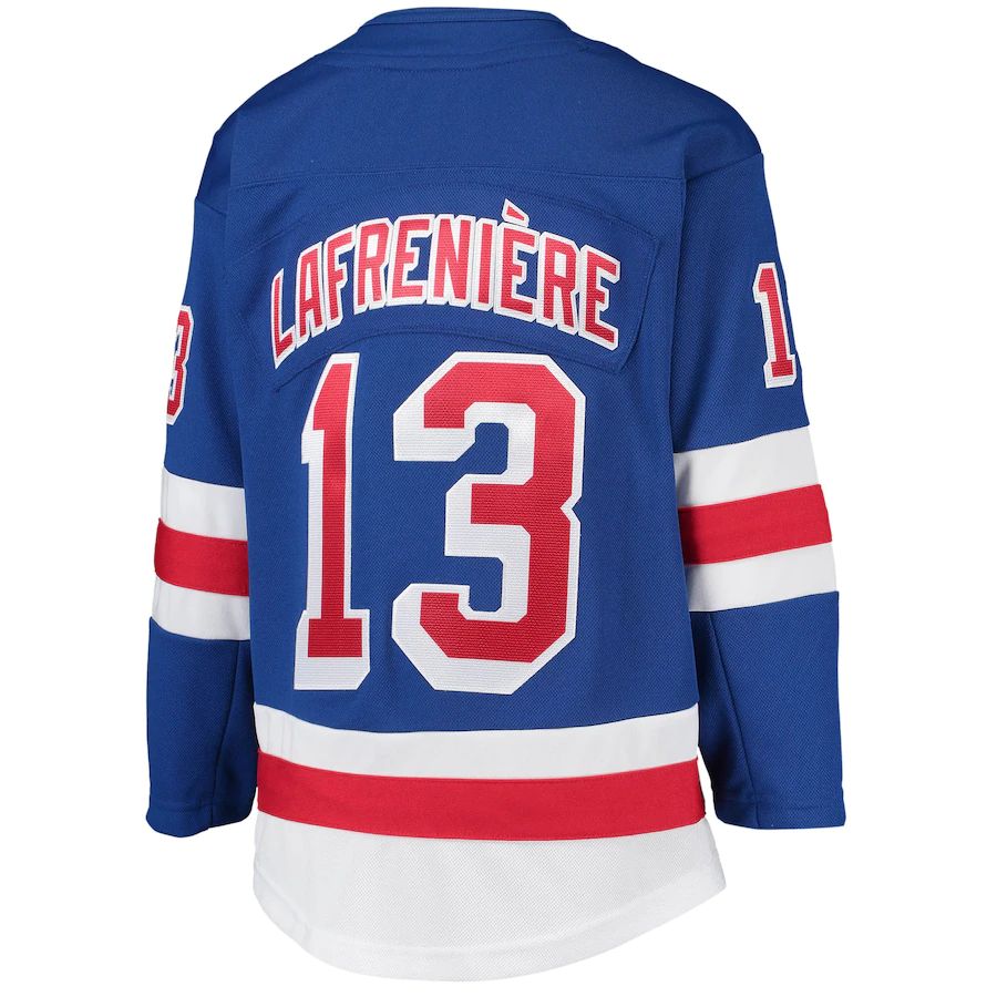 Custom #13 Blue Hockey Shirt Top