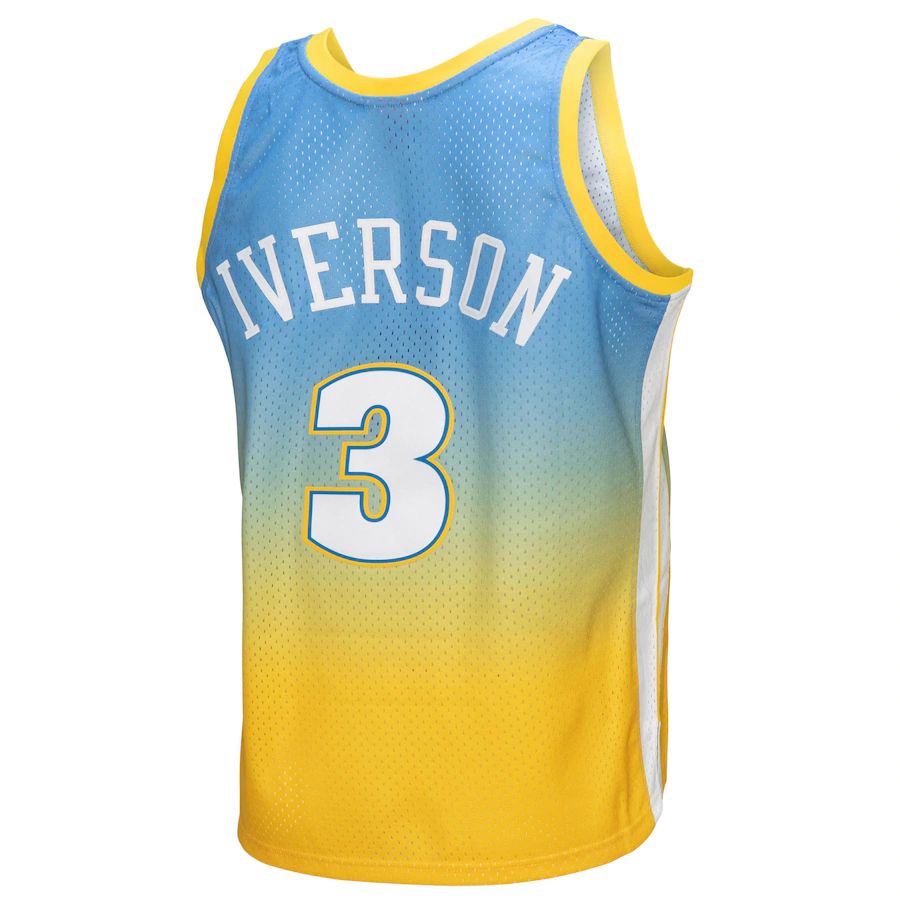 Custom #3 Blue 2006 DEN Basketball Shirt Top