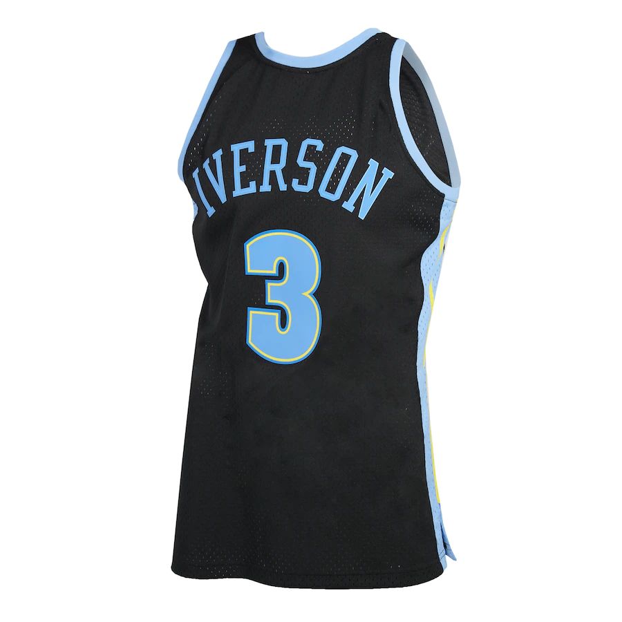 Custom #3 Black 2006 DEN Basketball Shirt Top