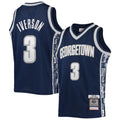 Custom #3 Navy 1995 Throwback College Shirt Top