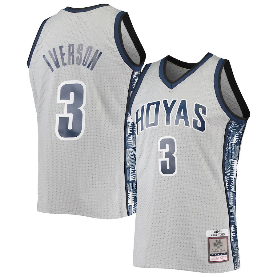 Custom #3 Gray 1995 Throwback College Shirt Top
