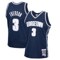 Custom #3 Navy 1995 Throwback College Shirt Top