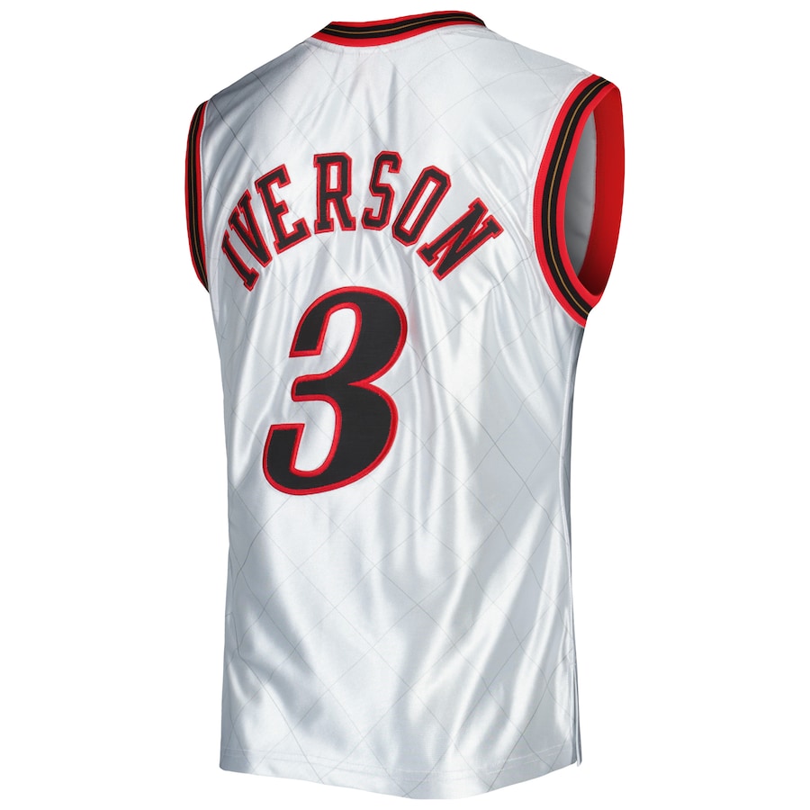 Custom #3 Platinum 2000 PHI Basketball Shirt Top