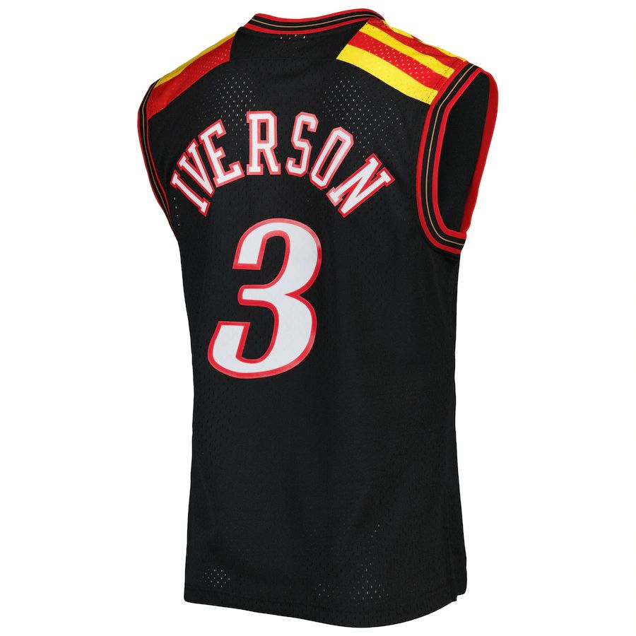Custom #3 Black 2006 PHI Basketball Shirt Top