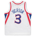 Custom #3 White 1996 PHI Basketball Shirt Top