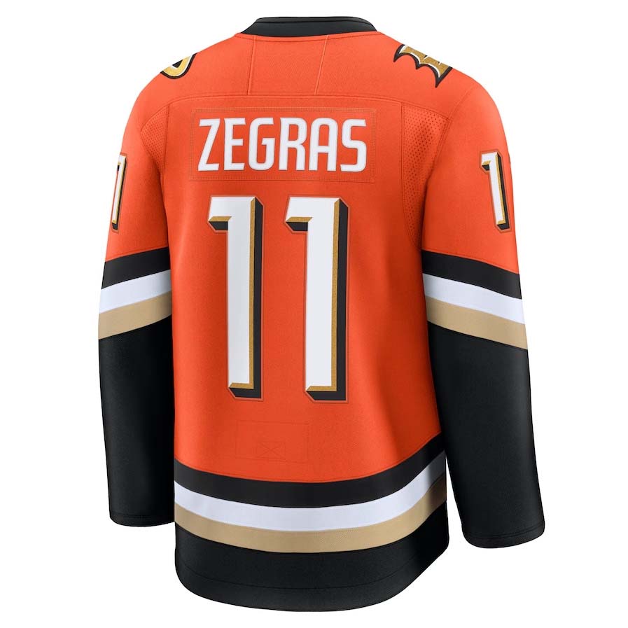 Custom #11 Orange Hockey Shirt Top