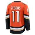 Custom #11 Orange Hockey Shirt Top