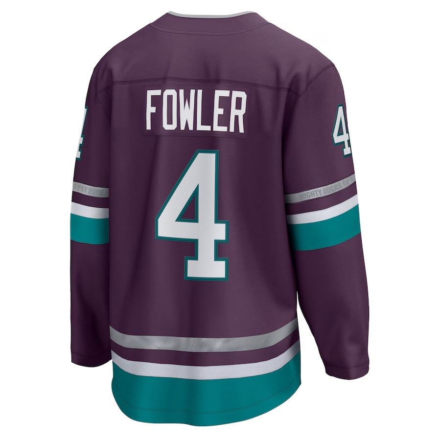 Custom #4 Purple Hockey Shirt Top