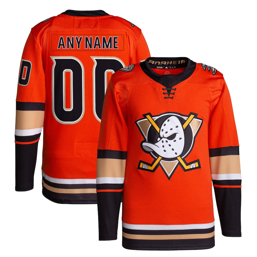 Custom Orange Hockey Shirt Top